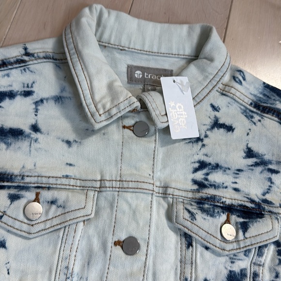 Tie-Dye Denim girls lycra stretch Jacket - Picture 2 of 9